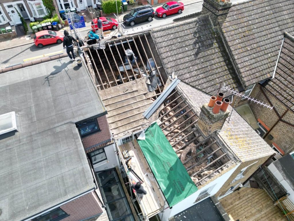 before roof replacement