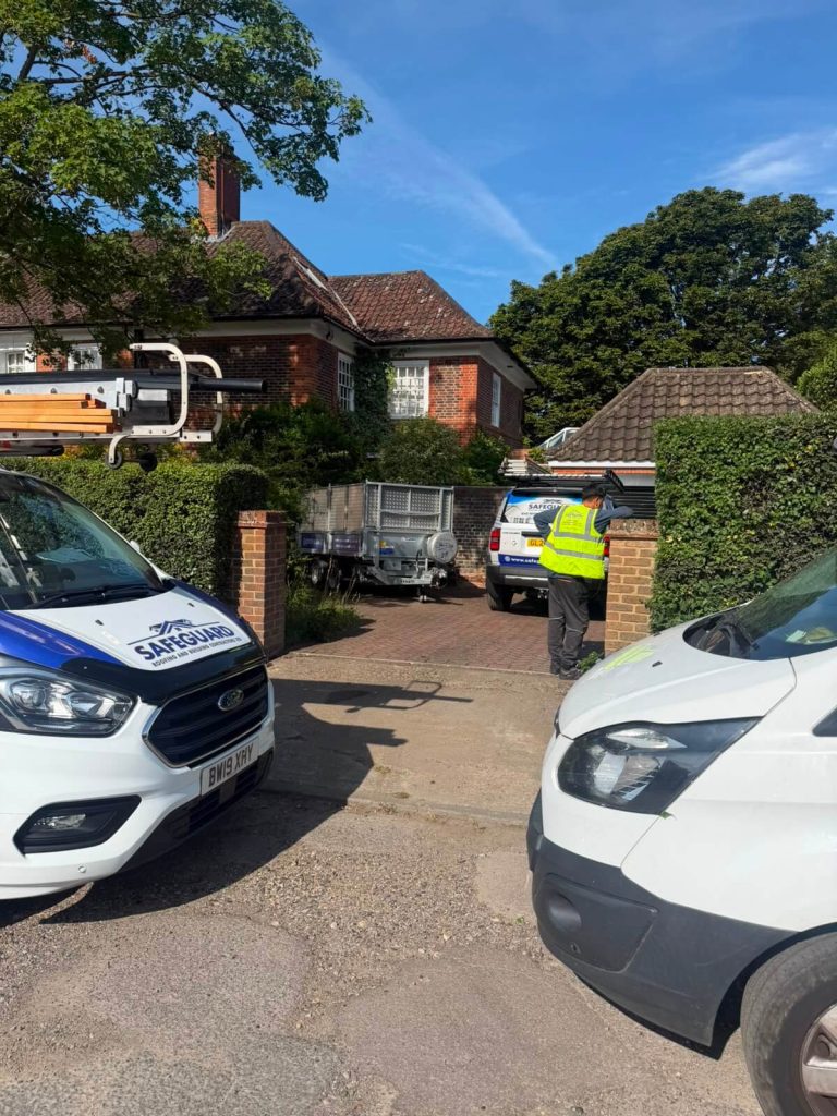 safeguard roofers van